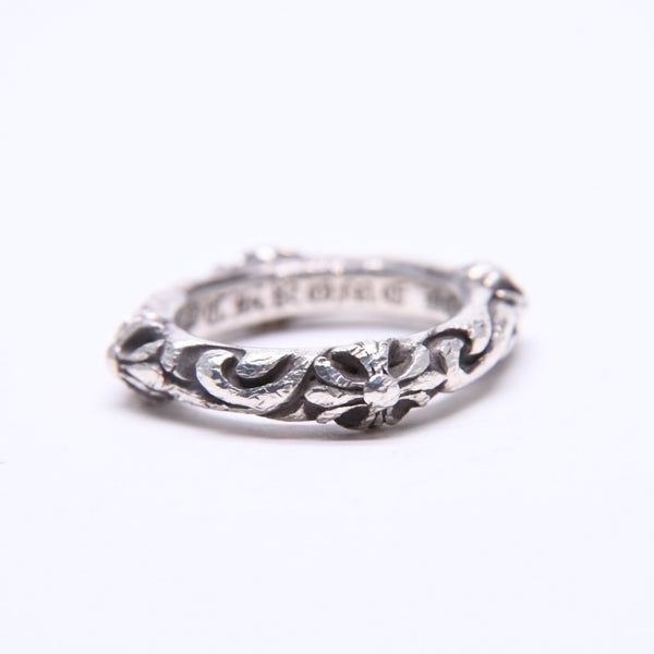 CHROME HEARTS クロムハーツ SBT BAND RING SBT バンドリング 指輪 重量約8.62g サイズ9号 シルバー925 美品 中古 4a007531