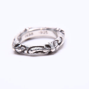 CHROME HEARTS クロムハーツ SBT BAND RING SBT バンドリング 指輪 重量約8.62g サイズ9号 シルバー925 美品 中古 4a007531