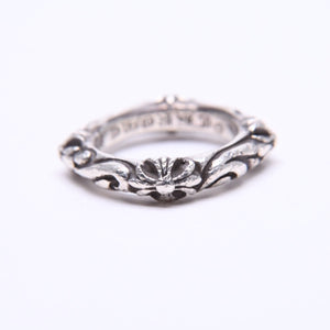 CHROME HEARTS クロムハーツ SBT BAND RING SBT バンドリング 指輪 重量約8.62g サイズ9号 シルバー925 美品 中古 4a007531