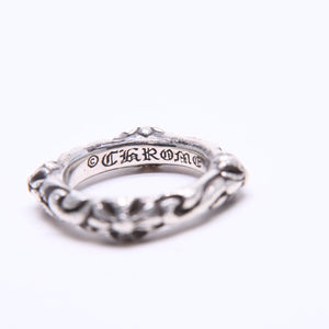 CHROME HEARTS クロムハーツ SBT BAND RING SBT バンドリング 指輪 重量約8.62g サイズ9号 シルバー925 美品 中古 4a007531