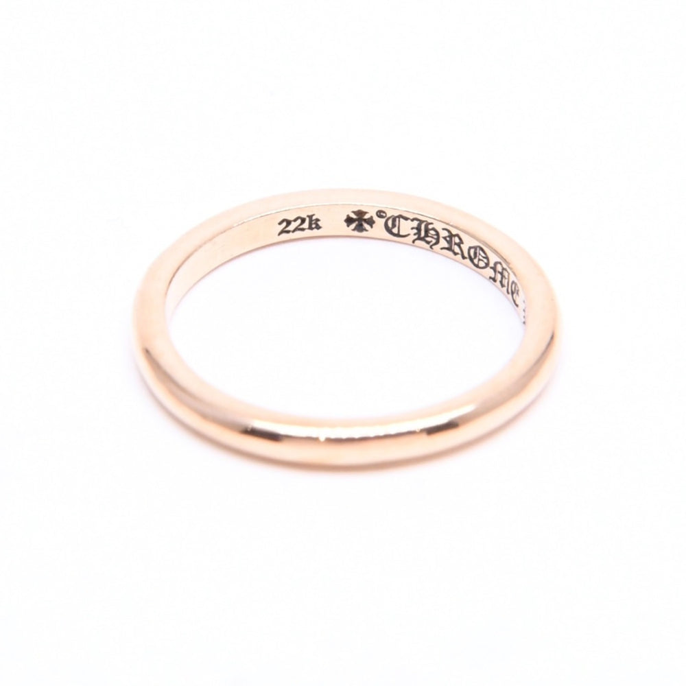 極美品 CHROME HEARTS クロムハーツ 22K BBBLGM WEDDING 22K バブルガム ウェディングリング 重量約1.96g サイズ5号 中古 4a007333