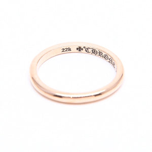 極美品 CHROME HEARTS クロムハーツ 22K BBBLGM WEDDING 22K バブルガム ウェディングリング 重量約1.96g サイズ5号 中古 4a007333