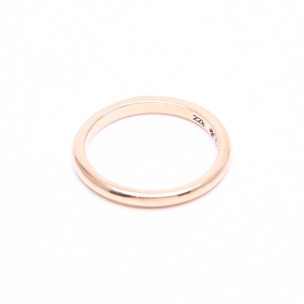 極美品 CHROME HEARTS クロムハーツ 22K BBBLGM WEDDING 22K バブルガム ウェディングリング 重量約1.96g サイズ5号 中古 4a007333