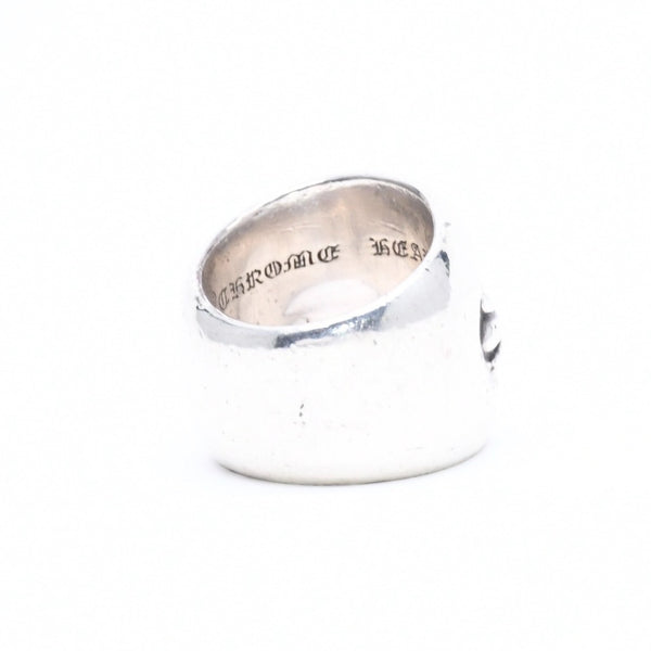 CHROME HEARTS クロムハーツ CLASSIC OVAL CROSS クラシック オーバルクロスリング 重量43.76g サイズ21号 シルバー925 美品 中古 4a007499