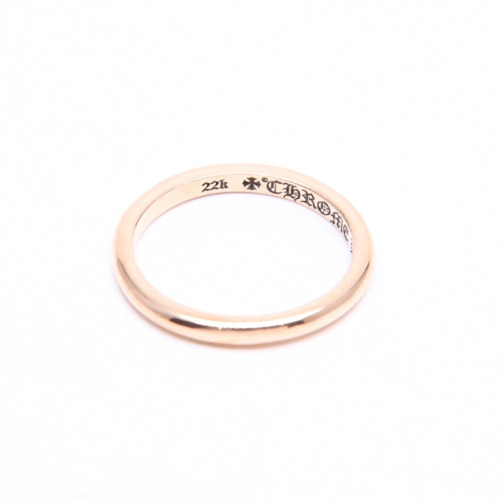 極美品 CHROME HEARTS クロムハーツ 22K BBBLGM WEDDING 22K バブルガム ウェディングリング 重量約1.96g サイズ5号 中古 4a007333