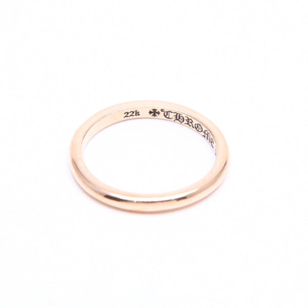 極美品 CHROME HEARTS クロムハーツ 22K BBBLGM WEDDING 22K バブルガム ウェディングリング 重量約1.96g サイズ5号 中古 4a007333