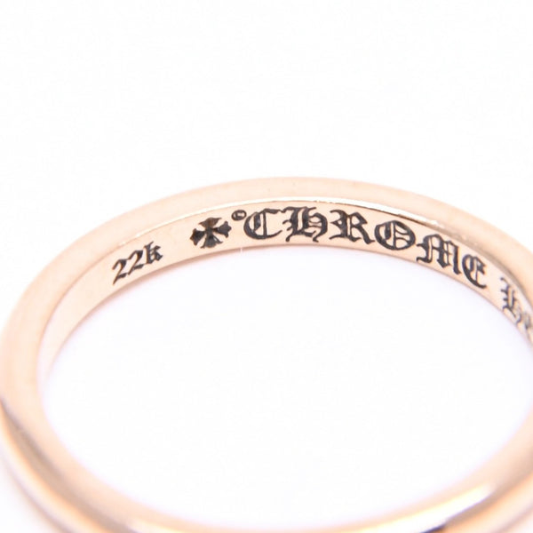 極美品 CHROME HEARTS クロムハーツ 22K BBBLGM WEDDING 22K バブルガム ウェディングリング 重量約1.96g サイズ5号 中古 4a007333