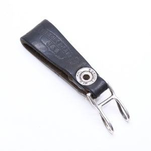 CHROME HEARTS クロムハーツ W BELT LOOP CROSS BUTTON Wベルトループ クロスボタン キーリング レザー 美品 中古 4a007530