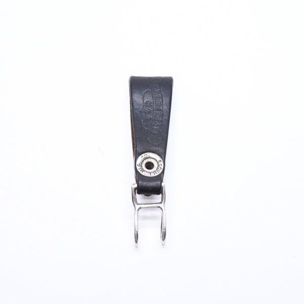 CHROME HEARTS クロムハーツ W BELT LOOP CROSS BUTTON Wベルトループ クロスボタン キーリング レザー 美品 中古 4a007530