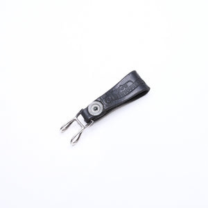 CHROME HEARTS クロムハーツ W BELT LOOP CROSS BUTTON Wベルトループ クロスボタン キーリング レザー 良品 中古 4a007532