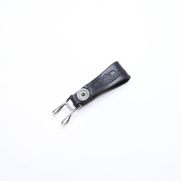 CHROME HEARTS クロムハーツ W BELT LOOP CROSS BUTTON Wベルトループ クロスボタン キーリング レザー 良品 中古 4a007532