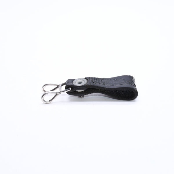 CHROME HEARTS クロムハーツ W BELT LOOP CROSS BUTTON Wベルトループ クロスボタン キーリング レザー 良品 中古 4a007532