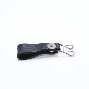 CHROME HEARTS クロムハーツ W BELT LOOP CROSS BUTTON Wベルトループ クロスボタン キーリング レザー 良品 中古 4a007532