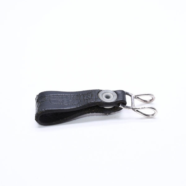 CHROME HEARTS クロムハーツ W BELT LOOP CROSS BUTTON Wベルトループ クロスボタン キーリング レザー 良品 中古 4a007532