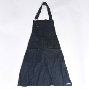 新品同様 CHROME HEARTS クロムハーツ CEMETERY CROSS APRON デニムエプロン セメタリークロスパッチ 8パッチ CHプラス 中古 4a007505