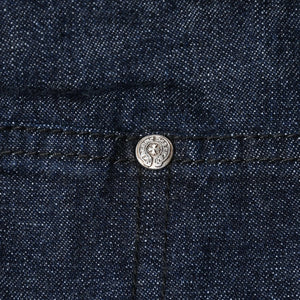 新品同様 CHROME HEARTS クロムハーツ CEMETERY CROSS APRON デニムエプロン セメタリークロスパッチ 8パッチ CHプラス 中古 4a007505