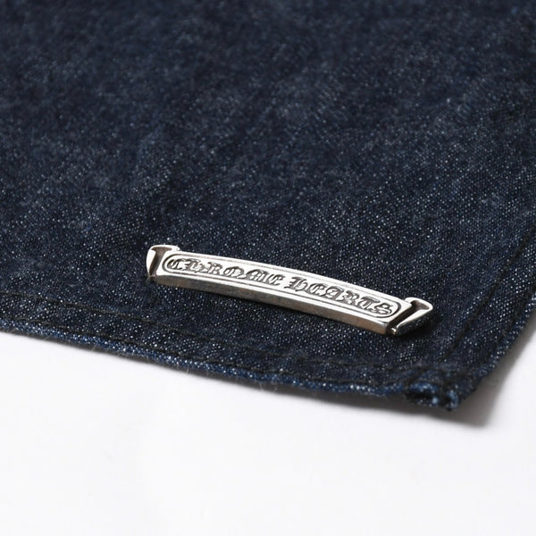 新品同様 CHROME HEARTS クロムハーツ CEMETERY CROSS APRON デニムエプロン セメタリークロスパッチ 8パッチ CHプラス 中古 4a007505