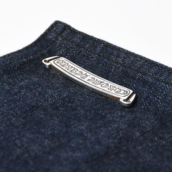 新品同様 CHROME HEARTS クロムハーツ CEMETERY CROSS APRON デニムエプロン セメタリークロスパッチ 8パッチ CHプラス 中古 4a007505