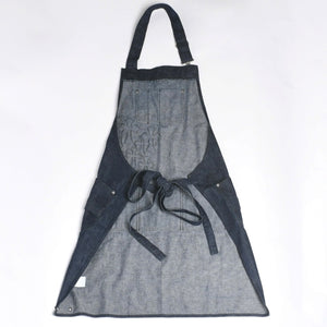 新品同様 CHROME HEARTS クロムハーツ CEMETERY CROSS APRON デニムエプロン セメタリークロスパッチ 8パッチ CHプラス 中古 4a007505