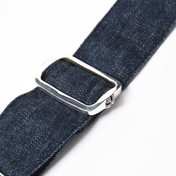 新品同様 CHROME HEARTS クロムハーツ CEMETERY CROSS APRON デニムエプロン セメタリークロスパッチ 8パッチ CHプラス 中古 4a007505