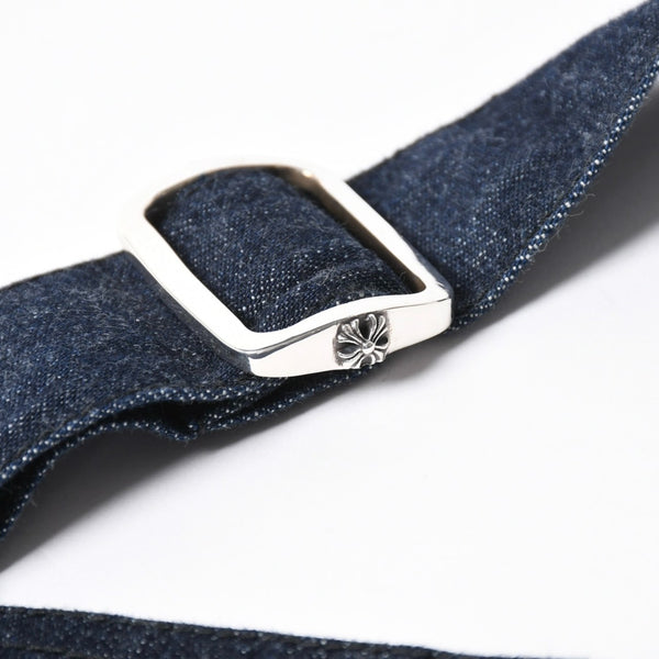 新品同様 CHROME HEARTS クロムハーツ CEMETERY CROSS APRON デニムエプロン セメタリークロスパッチ 8パッチ CHプラス 中古 4a007505