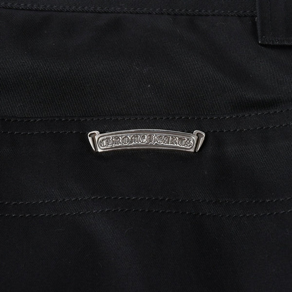 新品未使用 CHROME HEARTS クロムハーツ カーペンター ダブルニーパンツ サイズ33 クロスボールボタン ホースシュー ブラック 中古 4a007524