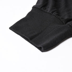 新品未使用 CHROME HEARTS クロムハーツ 長袖Tシャツ サイズM フローラルクロス ホースシュー ブラック 新型 中古 4a007493