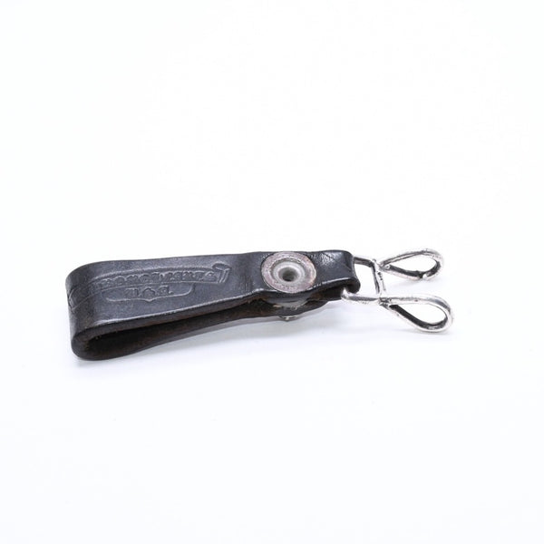 CHROME HEARTS クロムハーツ W BELT LOOP CROSS BUTTON Wベルトループ クロスボタン キーリング レザー 良品 中古 4a007529