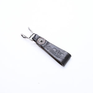 CHROME HEARTS クロムハーツ W BELT LOOP CROSS BUTTON Wベルトループ クロスボタン キーリング レザー 良品 中古 4a007529