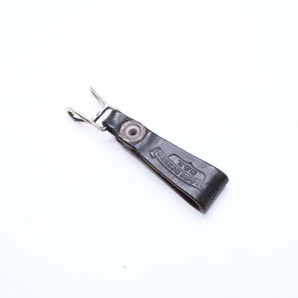 CHROME HEARTS クロムハーツ W BELT LOOP CROSS BUTTON Wベルトループ クロスボタン キーリング レザー 良品 中古 4a007529