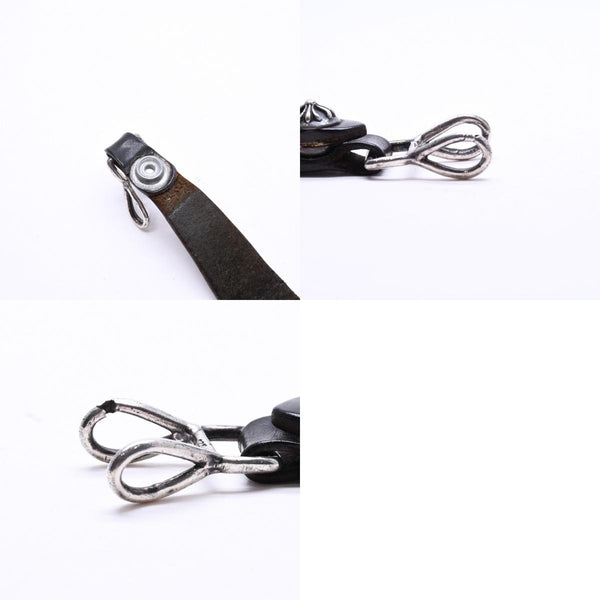 CHROME HEARTS クロムハーツ W BELT LOOP CROSS BUTTON Wベルトループ クロスボタン キーリング レザー 良品 中古 4a007529
