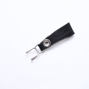 CHROME HEARTS クロムハーツ W BELT LOOP CROSS BUTTON Wベルトループ クロスボタン キーリング レザー 美品 中古 4a007533