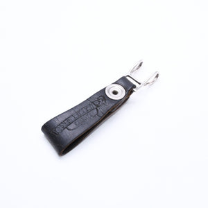 CHROME HEARTS クロムハーツ W BELT LOOP CROSS BUTTON Wベルトループ クロスボタン キーリング レザー 美品 中古 4a007533