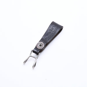 CHROME HEARTS クロムハーツ W BELT LOOP CROSS BUTTON Wベルトループ クロスボタン キーリング レザー 良品 中古 4a007529