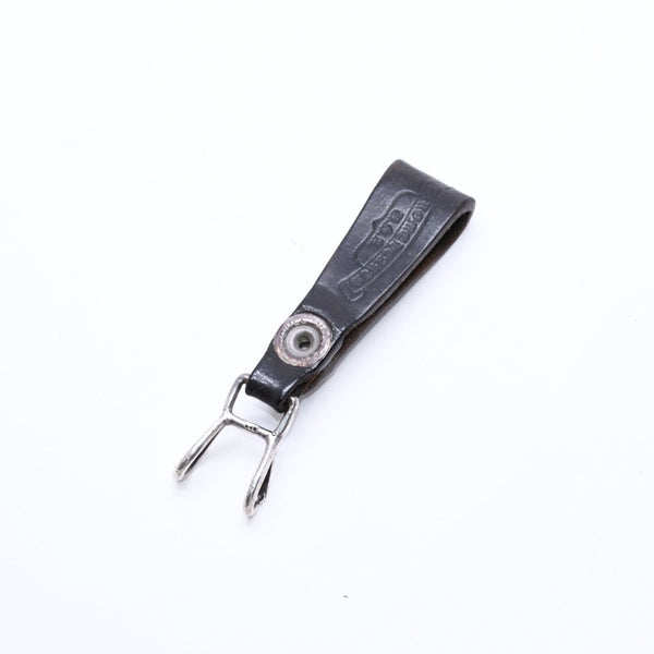 CHROME HEARTS クロムハーツ W BELT LOOP CROSS BUTTON Wベルトループ クロスボタン キーリング レザー 良品 中古 4a007529