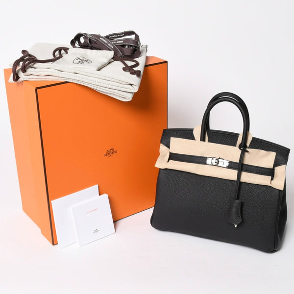 新品未使用 HERMES エルメス BIRKIN 25 バーキン25 ハンドバッグ G刻 トゴ ノワール シルバー金具 内縫い 2026年製 中古 4a007538