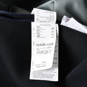 極美品 sacai サカイ ナイロンツイル × スポンジスウェット フーディ 24-03455M サイズ2 ネイビー カーキ 中古 4a007480
