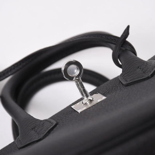 新品未使用 HERMES エルメス BIRKIN 25 バーキン25 ハンドバッグ G刻 トゴ ノワール シルバー金具 内縫い 2026年製 中古 4a007538