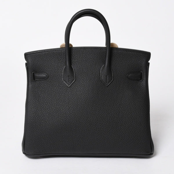 新品未使用 HERMES エルメス BIRKIN 25 バーキン25 ハンドバッグ G刻 トゴ ノワール シルバー金具 内縫い 2026年製 中古 4a007538