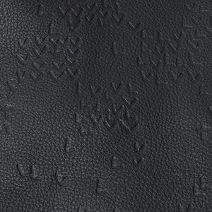 新品同様品 LOUIS VUITTON ルイヴィトン ダミエスプレッドレザージャケット RM222M RMT HNL08W サイズ52 ブラック 中古 4a007242