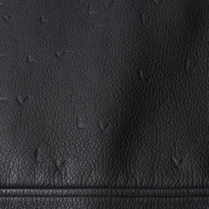 新品同様品 LOUIS VUITTON ルイヴィトン ダミエスプレッドレザージャケット RM222M RMT HNL08W サイズ52 ブラック 中古 4a007242