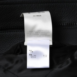 新品同様品 LOUIS VUITTON ルイヴィトン ダミエスプレッドレザージャケット RM222M RMT HNL08W サイズ52 ブラック 中古 4a007242