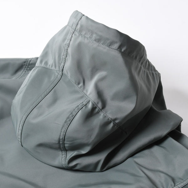 極美品 sacai サカイ ナイロンツイル × スポンジスウェット フーディ 24-03455M サイズ2 ネイビー カーキ 中古 4a007480
