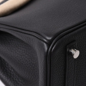 新品未使用 HERMES エルメス BIRKIN 25 バーキン25 ハンドバッグ G刻 トゴ ノワール シルバー金具 内縫い 2026年製 中古 4a007538