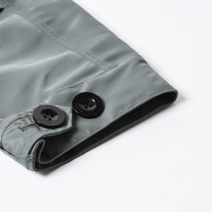 極美品 sacai サカイ ナイロンツイル × スポンジスウェット フーディ 24-03455M サイズ2 ネイビー カーキ 中古 4a007480