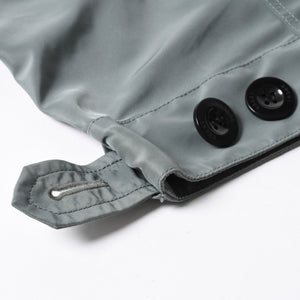 極美品 sacai サカイ ナイロンツイル × スポンジスウェット フーディ 24-03455M サイズ2 ネイビー カーキ 中古 4a007480