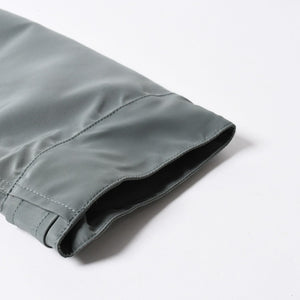 極美品 sacai サカイ ナイロンツイル × スポンジスウェット フーディ 24-03455M サイズ2 ネイビー カーキ 中古 4a007480