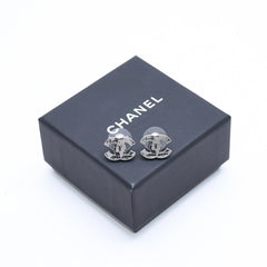 CHANEL シャネル ココマーク ピアス アクセサリー 重量約3.27g 13K刻印 ガンメタ ブラック メタル 両耳用 美品 中古 4a007540