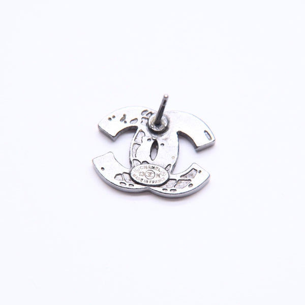 CHANEL シャネル ココマーク ピアス アクセサリー 重量約3.27g 13K刻印 ガンメタ ブラック メタル 両耳用 美品 中古 4a007540