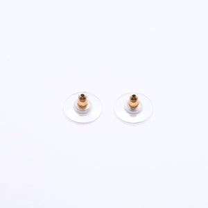 極美品 CHANEL シャネル ココマーク カメリア ドロップピアス 重量約5.90g A18C刻印 GP メタル ラインストーン 樹脂系 両耳用 中古 4a007541